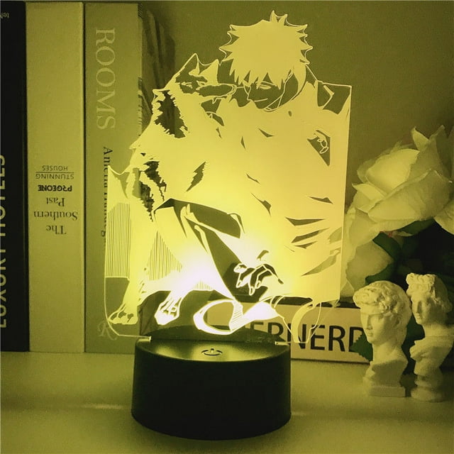 Luz nocturna LED 3D Jujutsus Kaisens Fushiguros Megumis