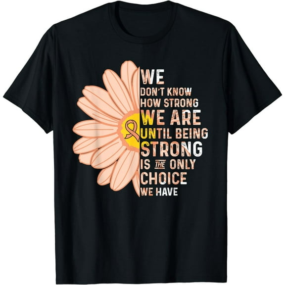 t-shirtWe are Strong- Endometrial Cancer Awareness Supporter Ribbon T-Shirt mens t shirt，black，women，funny，misfits，men，journey