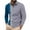 Blue, variant on zfhfof Men's Casual Polo Shirts Classic Button Basic Long Sleeve Shirt Color Block Collared Tees Fall Fashion Golf Work Tops