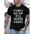 thumbnail image 1 of Camisetas de cuello redondo con estampado "Dad Bod" para hombre, camisetas casuales y cómodas, tops de verano, camisetas informales, 1 of 7