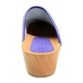 thumbnail image 4 of BJORK Maja Open Back Wood Leather Clogs (Purple - EU42), 4 of 9
