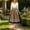 Brown, variant on Women's German Dirndl Dress Trendy Novel Oktoberfest Costume Square Neck Lace Trim Bavarian Beer Carnival Halloween Outfit Blue 2XL