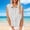 A05 White, variant on Womens Ruffle Hem Button Down Shirts Sleeveless Collared Dressy Blouses Casual Cotton Linen Textured Peplum Work Office Chest Pocket Summer Flowy Tops Tunics