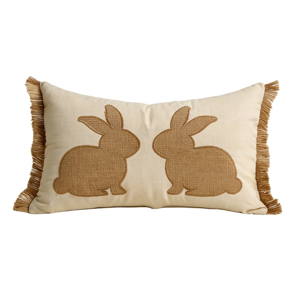 Easter Pillow Covers, 12x20 Inch Vintage Bunny Decor Throw Pillows, Spring Outdoor Farmhouse Decorative Cushion Cases for Couch Bed Decoration
