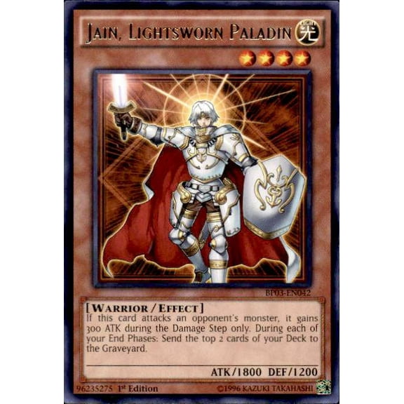 YuGiOh Battle Pack 3 Monster League Rare Jain, Lightsworn Paladin BP03-EN042