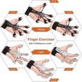 thumbnail image 2 of Fortalecedor de dedos, ejercitador de dedos duradero y fortalecedor de manos con 6 niveles de resistencia, extensión de dedos y fuerza de agarre, 2 of 5