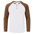 thumbnail image 3 of Mens Henley Shirts Cotton Long Sleeve Casual Pullover Shirts Stylish Lightweight Button Soft Solid Basic Tee Shirt, 3 of 4