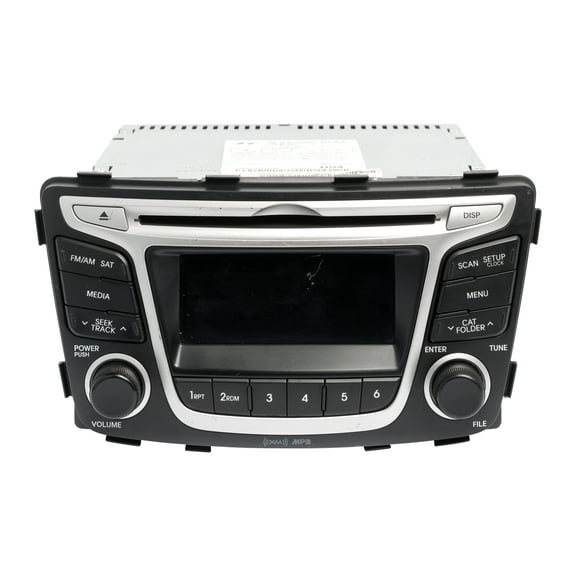 Restored 2014 Hyundai Accent AM FM Radio SiriusXM Single Disc CD MP3 Player 961701R110 (Refurbished)
