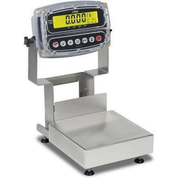 Detecto CA12-120W-190 12 x 12 in. 120 lbs Stainless Steel 190 Indicator Washdown Electronic Bench Scale