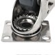 thumbnail image 2 of 2.5in Polypropylene Brake Universal Wheel 304 Stainless Steel Bracket Silent Caster Loading 55kg/121.3lb for Trolley, 2 of 4