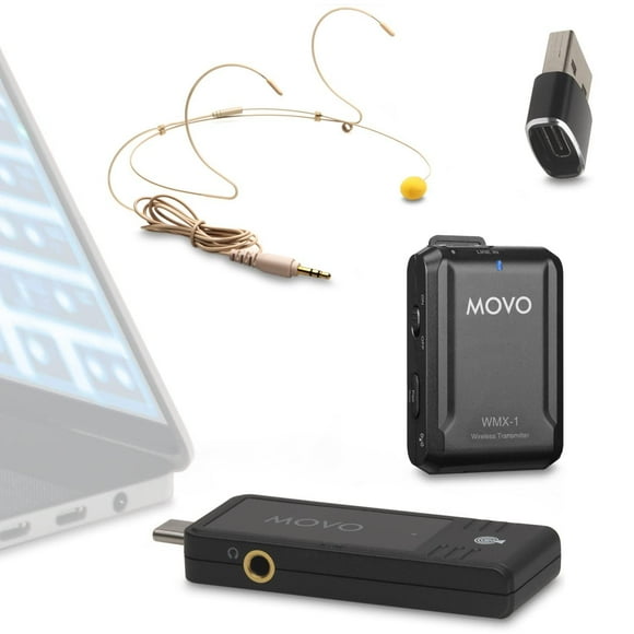 Micrófono Inalámbrico USB-C Movo OMS Para Ordenadores y Teléfonos