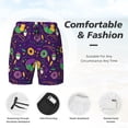 thumbnail image 5 of Fotbe Mardi Gras and Donuts Men’s Swim Trunks Quick Dry Swim Shorts Board Shorts with Mesh Lining-3X-Large, 5 of 9