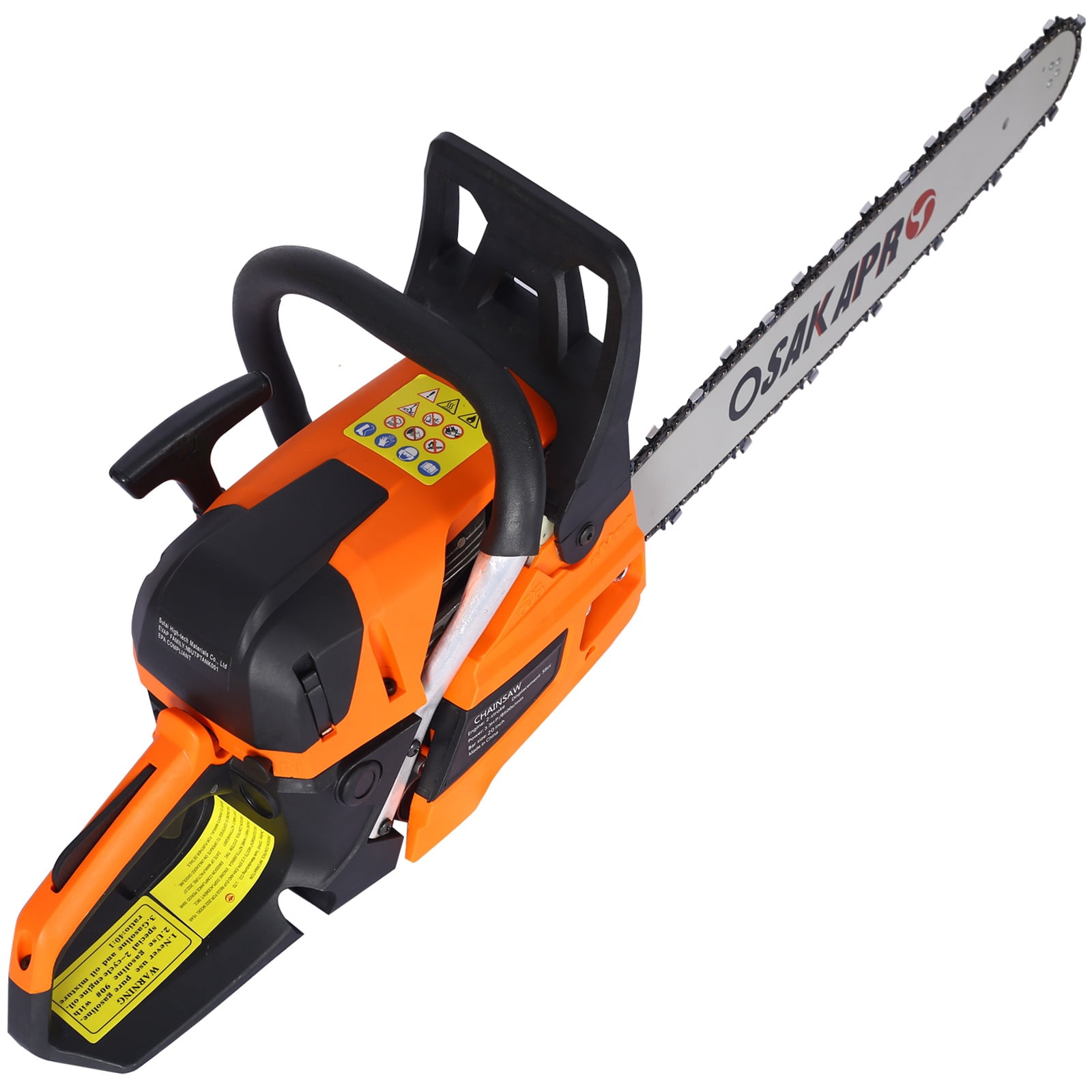 58CC Gas Chainsaw, 20" Professional Grade Chainsaw with 3.2HP Engine, Anti-Vibration & Quick Start