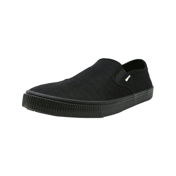 Toms Men's Baja Heritage Canvas Black / Ankle-High Fabric Slip-On Shoes - 9.5M
