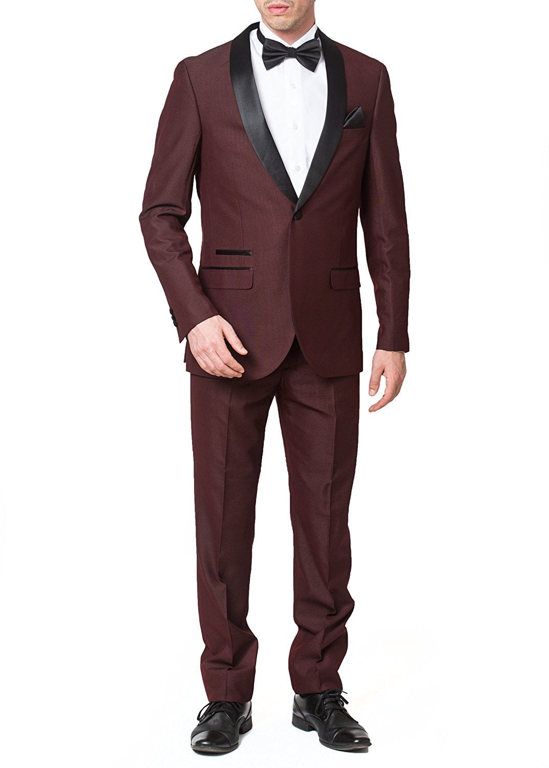 Men's Slim Fit Shawl Lapel Tuxedo One Button by Men'sUSA main image 0