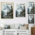 thumbnail image 4 of Designart "Majestic Winter Peaks Green and White Mountains" Cottage Floater Framed Canvas Print, 4 of 7