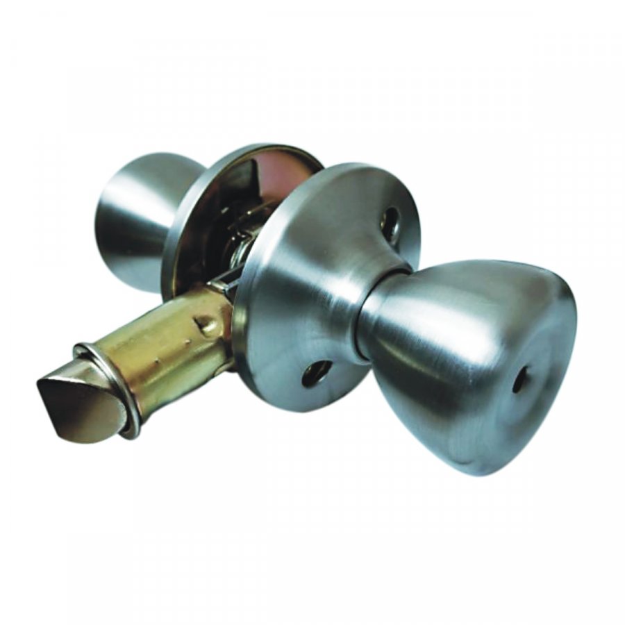 mobile home door knob lock/privacy model/ STAINLESS STEEL