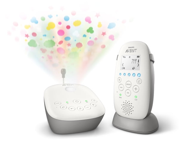 Philips Avent Dect Audio Baby Monitor with Night Projector SCD730/86 - Walmart.com