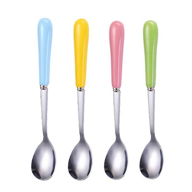 4 piezas cuchara con mango de cerámica