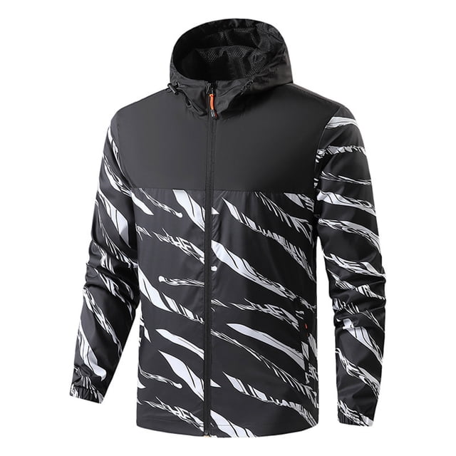 Styesk Vestes pour Hommes Veste Mince pour Homme Coupe-Vent de Sport Décontractée à Capuche