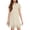 #A02-Beige, variant on Abcomgle Girls Summer Dress Size 14-16 Casual A-Line Short Sleeve Midi Dress Polka Dot Loose Ruffle Hem Swing Sundresses with Pockets for 4-14t Kids