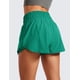 thumbnail image 2 of Shorts CRZ YOGA con Falda Superpuesta, Cintura Alta, Bolsillo con Cierre Verde M, 2 of 4