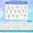 thumbnail image 2 of 4 Sheets Flowers Pattern Water Soluble Hand Sewing Stabilizers for Fabric Embroidery Stitch Practice Embroidery Stickers Wash Away Stabilizers for Embroidery Beginners Lovers, 2 of 7