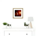 thumbnail image 2 of Space NASA Planets Around Red Star Concept Illustration 8X8 Inch Square Wooden Framed Wall Art Print Picture with Mount, 2 of 4