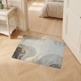 thumbnail image 2 of ODIKA 2'x3' Ultra-Soft Accent Mat, Abstract Vintage Way Distressed Swirl Motif Lightweight Throw None Washable, Bare feet friendly, Easy Care Indoor rug for Bedside, Footrest, 2 of 7