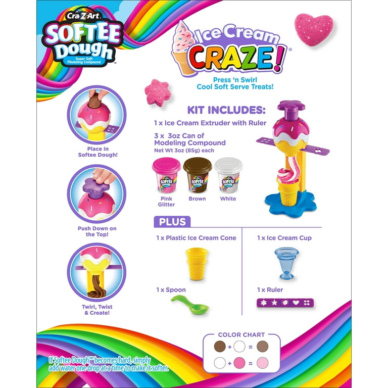 Cra-Z-Art Softee Dough Ice Cream Craze Playdough Set with