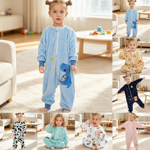 2-3 Years Newborn Infant Preemie Sleeping Pajamas Baby Sleeping Bag Sack With Legs Long Sleeve Yellow Rompers Baby Gift