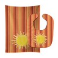 thumbnail image 1 of Babero y paño para eructar Treasures, sol con rayas, grande Caroline's Treasures BB6924STBU, 1 of 1