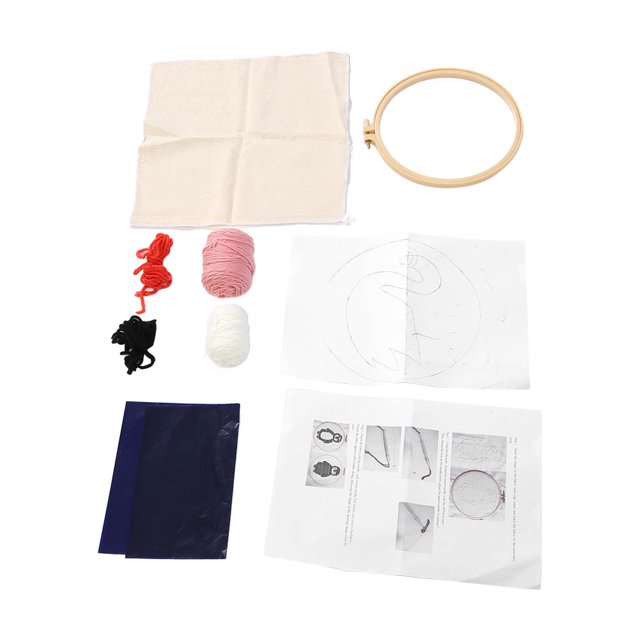 Punto de cruz, 1 juego de kits de bordado con aguja perforadora para punto de cruz, diseño fácil de usar