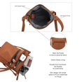 thumbnail image 4 of Bolso bandolera DELUXITY funcional con múltiples bolsillos, color coñac, 4 of 6