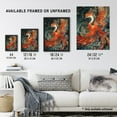 thumbnail image 3 of Artery8 Phoenix Bird and Smoke Clouds Stylised Painting For Living Room Artwork Framed Wall Art Print A4, 3 of 5