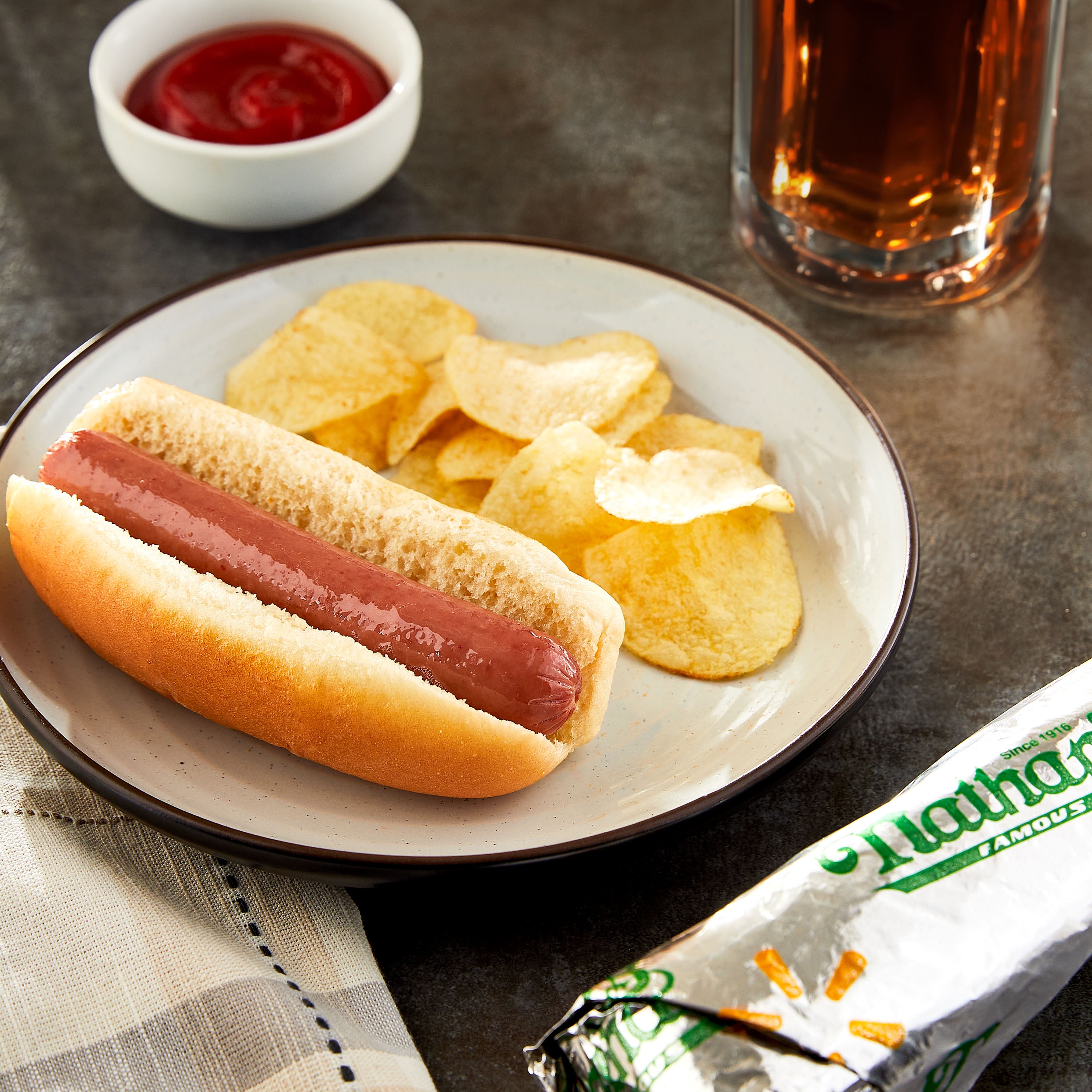 Nathan's Hot Dog, Hot and Ready-To-Eat