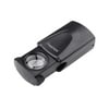Insten 30X 21mm Magnifying Glass Pull Type Currency Jewelry Magnifier Eye Loupe with Adjustable LED Light Foldable