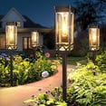 thumbnail image 6 of chalian Taller Solar Pathway Lights Outdoor, 6 Pack Upgraded Brighter Solar Garden Lights Solar Powered, Up to 15 Hours Outdoor Solar Lights for Yard Landscape Lighting Path Walkway Driveway Sidewalk, 6 of 8