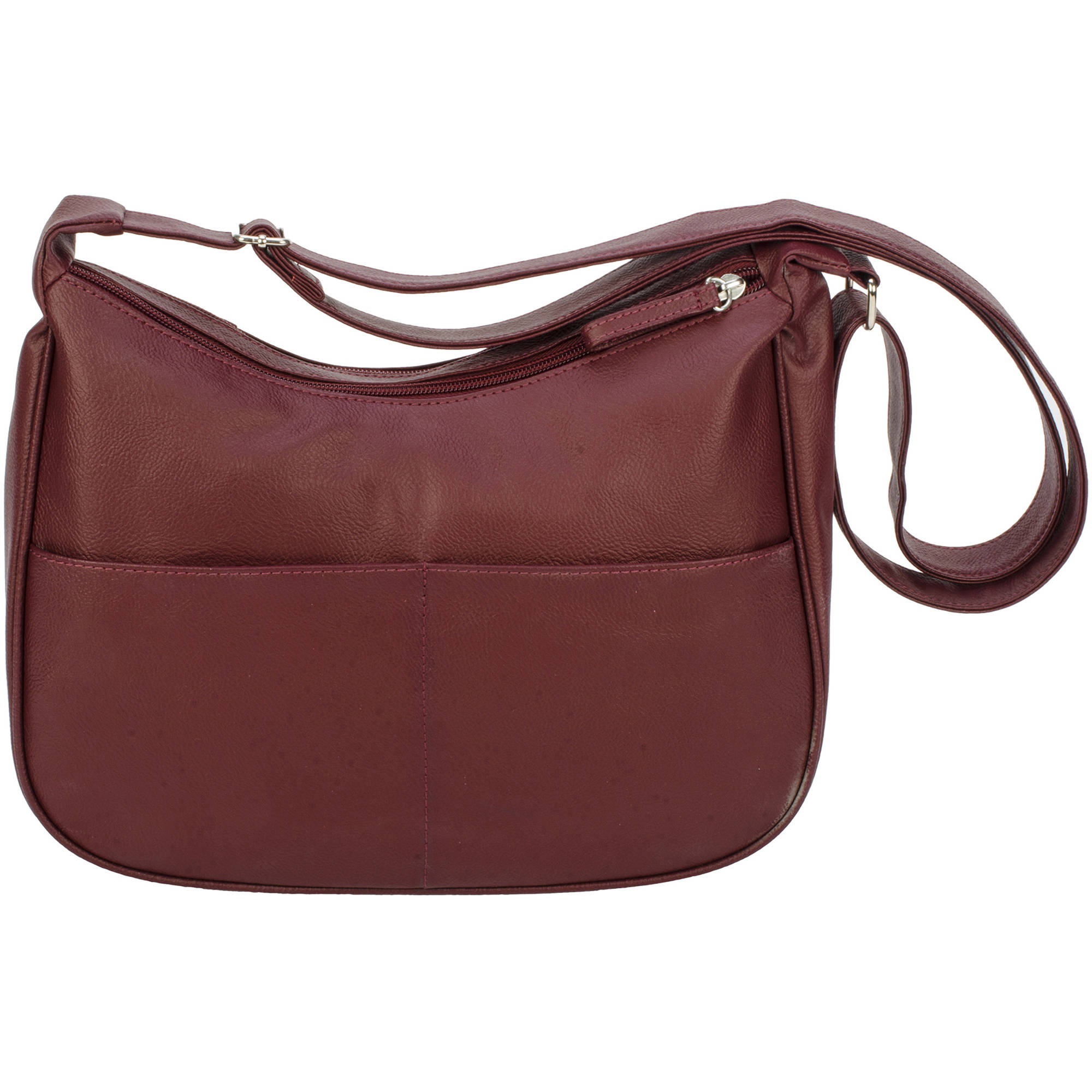 Double Zip Hobo Handbag - Walmart.com