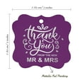 thumbnail image 7 of Inkdotpot Thank You From The New Wedding Bottle Tag Real Silver Foil Favor Bracket Shape Hang Tags Pack Of 100, 7 of 7