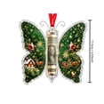 thumbnail image 4 of Christmas Cash Gift Butterfly Ornament, Acrylic Holiday Money Holder Ornament with Built-in Clear Compartment, Hanging Christmas Tree Cash Holder, Decor for Christmas Tree, Window, Car, Holiday Gift, 4 of 7