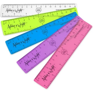 Chainplus Color Transparent Ruler Plastic Rulers - Ruler 12 inch, Kids Ruler  for School, Ruler with Centimeters, Millimeter and inches, Random Colors,  Clear Rulers, 7 Pack School Rulers 