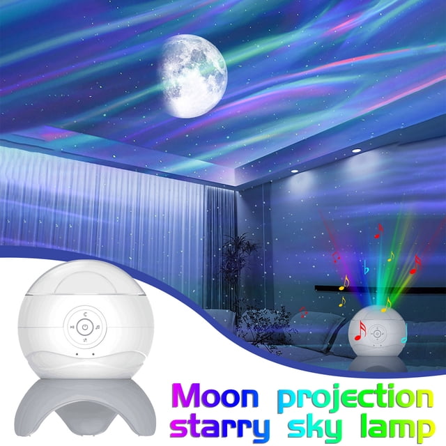 PEONAVET Usb Light Usb Light LED Projection StarrySky Light Intelligent Voice Bluetooth Speaker Home Colorful USB Light