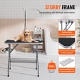 thumbnail image 5 of SKYSHALO Grooming Table Arm with Secure Clamp, 36''x24'' Foldable Station for Small to Medium Dogs, Includes No-Sit Haunch Support and Loop, Supports up to 330lbs, 5 of 9