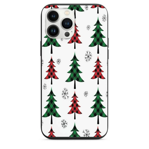 Christmas Plaid Trees Are In Design Phone Case Design for iPhone 7 8 X XS XR SE 11 12 13 14 Pro Max Mini Note s10 s10plus s20 s21 20plus