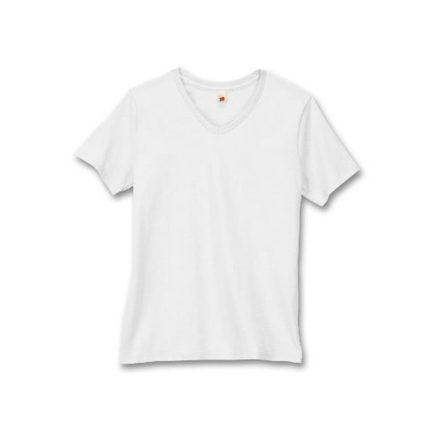 hanes slim fit v neck walmart