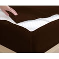 thumbnail image 5 of DNG Creations Zipper Fitted Sheet ( Includes - 1 Elastic Fitted Sheet & 2 Base Sheet has Zipper ) 100% Egyptian Cotton 8 Inch Deep Pocket (Solid Chocolate - Twin XL ), 5 of 9