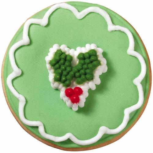 Wilton Icing Decorations, Mini Holly 24 ct. 7100993