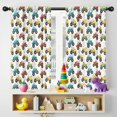 thumbnail image 5 of Blackout Kids Curtains,Monster Cartoon Truck White Pattern Children's Insulated Curtains Set Of 2,Bedroom Essentials,Toddler Room Decor 42"x54", 5 of 5