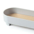 thumbnail image 4 of GUOOL ABS Storage Tray Afternoon Tea Decor Cake Candy Aromatherapy Stand Candlestick Stand Storage Display Decorative Tray for Desktop Bathroom Round Corner Grey, 4 of 9
